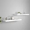 vidaXL Mensole sospese 2 pz. Bianco 90x23,5x3,8 cm MDF Anteprima dell’immagine prodotto 19