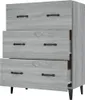 vidaXL Sideboard Grau Sonoma 69,5x34x90 cm Holzwerkstoff Produktbild-Vorschau 6