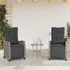 vidaXL Poltrona da giardino con poggiapiedi 2 pz. Anteprima dell’immagine prodotto 2