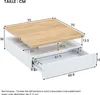MODFU Table Basse Rotative Moderne, 360° Pivotante avec Voir les images du produit 4