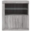 vidaXL Sideboard mit LED-Leuchten Grau Sonoma 60,5x37x67 cm Produktbild-Vorschau 6