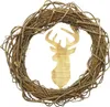 Wandkranz Hirsch Reisig & Holz Ø 38cm Produktbild-Vorschau 1
