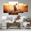 Bild auf Leinwand - Leinwandbild - Hirsch Natur Feld - Produktbild-Vorschau 6