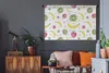 MuchoWow® Wandteppich Wandbehang Obst - Aquarell - Weiß - Produktbild-Vorschau 5