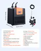 A product shot of an aquarium chiller with accompanying accessories and specifications. Produktbild-Vorschau