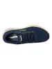 A top-down view of a navy blue Skechers Arch Fit sneaker. Produktbild-Vorschau