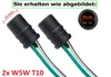 2 x T10 W5W Gummi Fassung schwarz + Kabel Produktbild-Vorschau 4