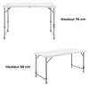 Tavolo da picnic, dimensioni 122 x 61 x 74 cm Anteprima dell’immagine prodotto 4