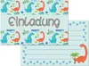 Oblique Unique 6 Dino Einladungskarten Kindergeburtstag Produktbild-Vorschau 2