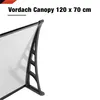 Vchodová stříška Bravo 120 x 70 cm čirá Náhled obrázku produktu 5