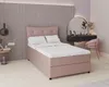 Boxspringbett, 120cm x 200cm, Grau, mit Bettkasten, Produktbild-Vorschau 1