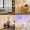 ZMH Stehlampe Schwarz Stehleuchte Glas Standleuchte Produktbild-Vorschau 11