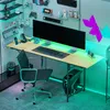 Bureau pliant HOMCOM, bureau d'ordinateur, bureau de bureau Voir les images du produit 7