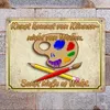 Metallschild XL in 21x28 cm mit Motiv und Spruch - Kunst Produktbild-Vorschau 2