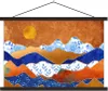 MuchoWow® Textilposter Delfter Blau - Gold - Muster 150x100 Produktbild-Vorschau 1