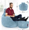 Green Bean® Sitzsack mit Hocker aus Cord - Sitzsäcke für Produktbild-Vorschau 4