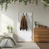 Relaxdays Türgarderobe, 4 Haken, Hakenleiste zum Einhängen, Produktbild-Vorschau 3