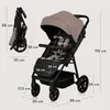 Lionelo Buggy MIRA bis zu 22 kg, Schwenkbare 360° Räder, Produktbild-Vorschau 16