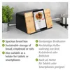 Chlebník s bambusovou doskou, čierny Náhľad obrázku produktu 3