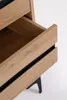 Kommode Melys 40 x 78 x 80 cm Stahl MDF Spanplatte Braun Schwarz_Natur24 Anteprima dell’immagine prodotto