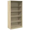 Kleiderschrank Sonoma-Eiche 100x50x200 cm Holzwerkstoff Produktbild-Vorschau 1