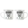 Schonend Behandeln Das Gute Stück ist 90 Emaille Tasse Produktbild-Vorschau 3