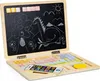 Drevený magnetický tabuľový edukačný notebook s telefónom a Náhľad obrázku produktu 4