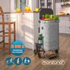 MONZANA® Chariot de courses gris merle 56 litres 3 en 1 Voir les images du produit 2