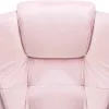 masážne kancelárske kreslo vidaXL Pink Velvet Náhľad obrázku produktu 5