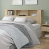 vidaXL Čelo postele s policami dub Sonoma 200x18,5x104,5 cm Náhľad obrázku produktu 2