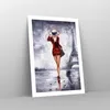 Poster - Poster ohne Rahmen - Frau Turm Eiffel - 50x70 cm - Produktbild-Vorschau 7