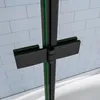Duschspa 100x140cm 2-teilig Faltwand Schwarz Produktbild-Vorschau 6