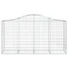 Gabionen mit Hochbogen 20 Stk 200x50x100/120cm Verzinktes Produktbild-Vorschau 4