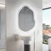Unregelmäßiger asymmetrischer Spiegel mit LED Beleuchtung Produktbild-Vorschau 1