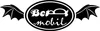 Bettmobil, badmobil . Autoaufkleber schwarz Produktbild-Vorschau 1