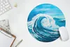 MuchoWow® Mauspad Mousepad Golf - Meer - Aquarell 30x30 cm Produktbild-Vorschau 5