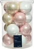 Weihnachtskugeln Glas 8cm 16 Stück - Puderrosa / Perle / Produktbild-Vorschau 2