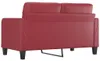 vidaXL 2-Sitzer-Sofa Weinrot 140 cm Kunstleder Produktbild-Vorschau 5