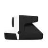 A side view of a black and white Polaroid camera. Voir les images du produit