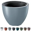 A large gray planter with a set of smaller planters in various colors shown below. Produktbild-Vorschau