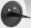 Close-up of the back of a solar garden light, showing the control buttons and stake. Produktbild-Vorschau