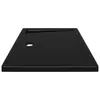 vidaXL Duschtasse ABS Rechteckig Schwarz 80x100 cm Produktbild-Vorschau 5