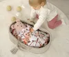 BOHO Puppenwagen handgefertigt aus beigem Baumwollstoff mit Produktbild-Vorschau 5