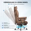 Bürostuhl mit Fußstütze - Ergonomischer Schreibtischstuhl Produktbild-Vorschau 2