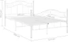 Stabiles Metallbett 120x200 cm, weiß, pulverbeschichtet, Produktbild-Vorschau 8