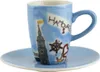 Mila Keramik Espresso-Tasse mit Untere Motiv Hamburg Produktbild-Vorschau 1
