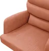 Close-up of an orange upholstered chair. Produktbild-Vorschau