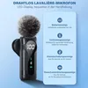 2 Stück Wireless Mikrofon,Plug & Play Clip-on Mic mit Auto Produktbild-Vorschau 2