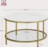 VASAGLE Couchtisch, Wohnzimmertisch,80 x 46 cm (Ø x H), Produktbild-Vorschau 5