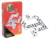 Idena 6050012 - Domino Double Six, scatola di metallo Anteprima dell’immagine prodotto 1